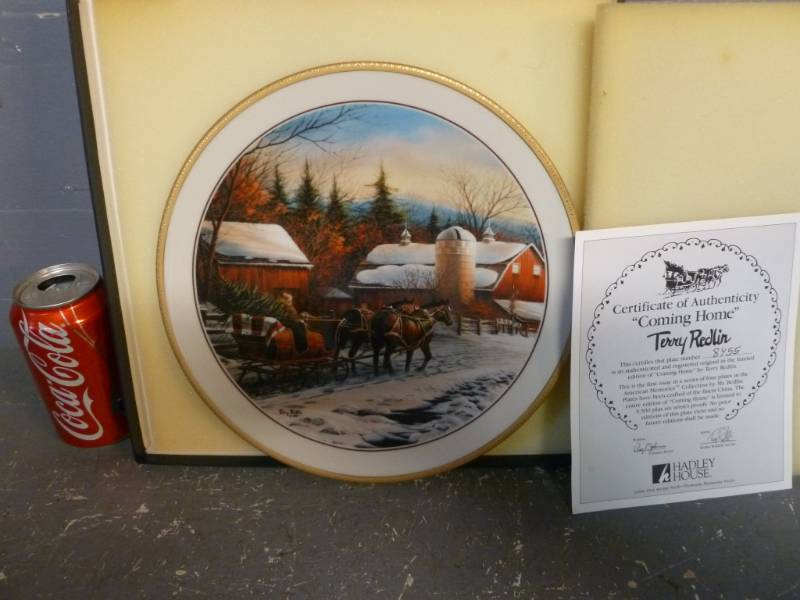 lot 23 image: Terry Redlin Plate Decoration