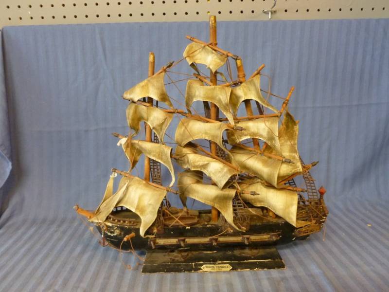 lot 125 image: Wooden Sailing Ship