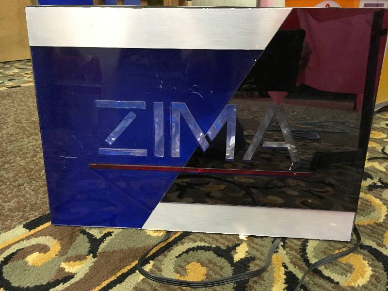 ZIMA LIGHTED SIGN