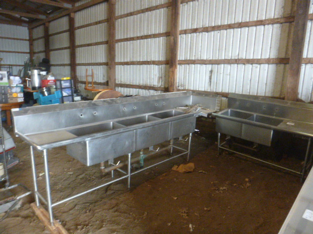 lot 47 image: Two Rivers L Stainless Steel Sinks