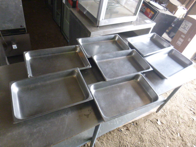 lot 69 image: 5 Full Size Steam Pans