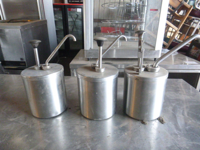 lot 109 image: 3 Condiment Dispensers