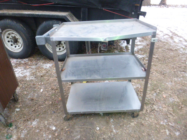 lot 127 image: Stainless Steel Cart