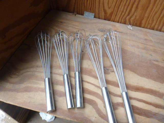 lot 152 image: 5 Whisks