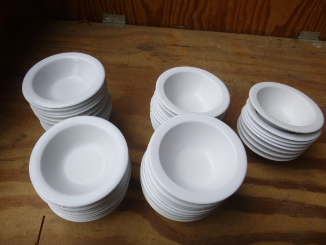 lot 167 image: 48 Plastic Bowls