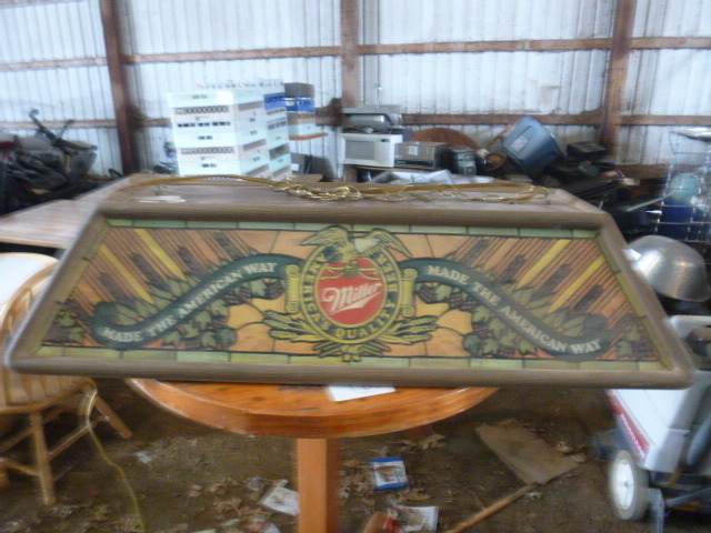 lot 188 image: Miller Beer Pool Table Light