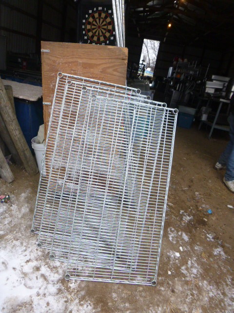 lot 194 image: 4 Tier Stainless Steel Shelving