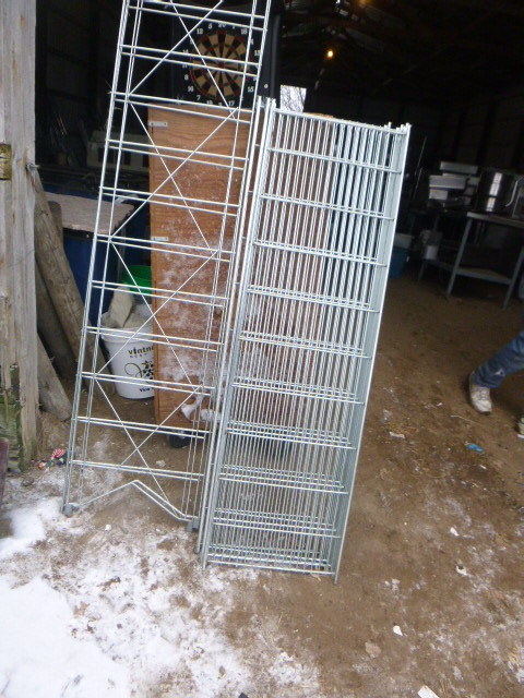 lot 199 image: 4 Tier Stainless Steel Shelving