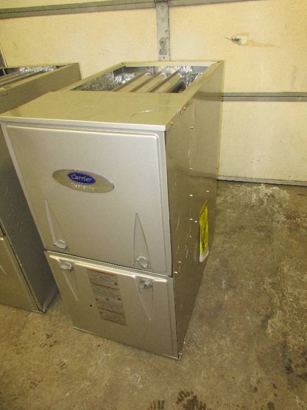 lot 2 image: Carrier furnace. 60000 BTU. Model 5...