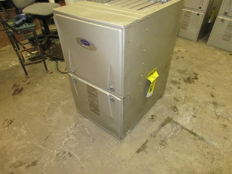 lot 8 image: Carrier furnace. 100000 BTU. Model ...