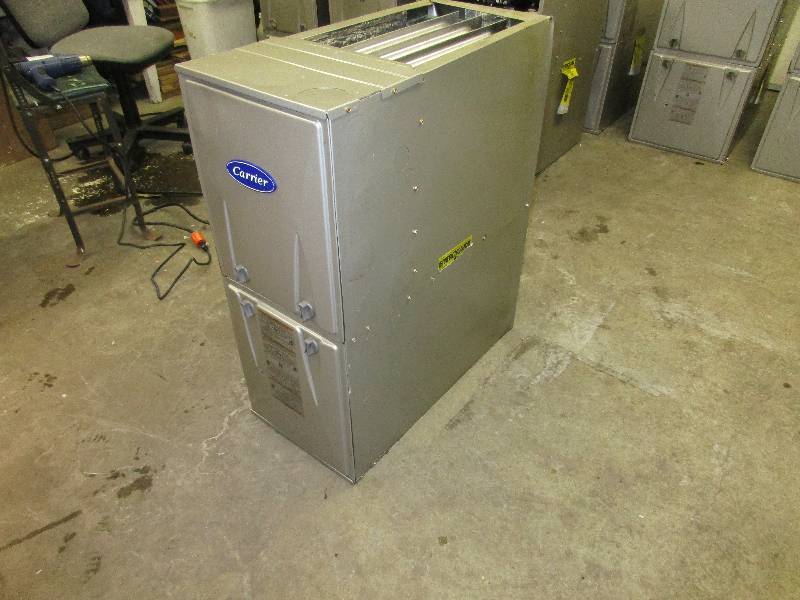 lot 9 image: Carrier furnace. 60000 BTU. Model 5...