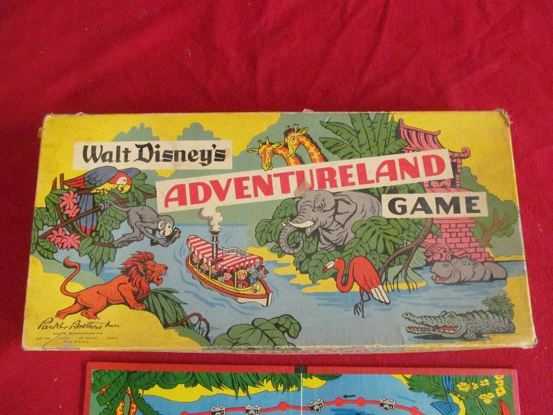 lot 50 image: vintage Walt Disney Adventure land Board ga