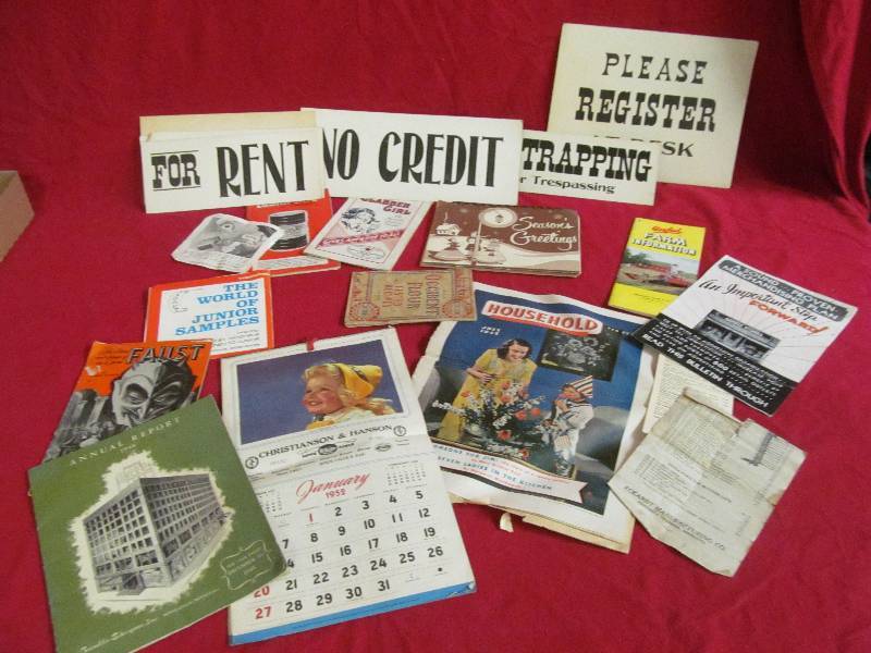 lot 57 image: vintage Advertising Brochures
