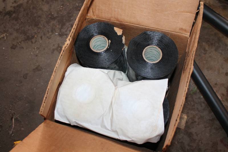 lot 13 image: Box Lot of Pipe Coating, 8 Rolls included