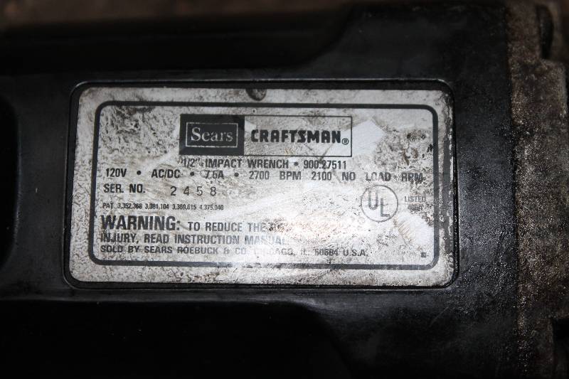 lot 40 image: Craftsman Industrial 12 Impact Wrench