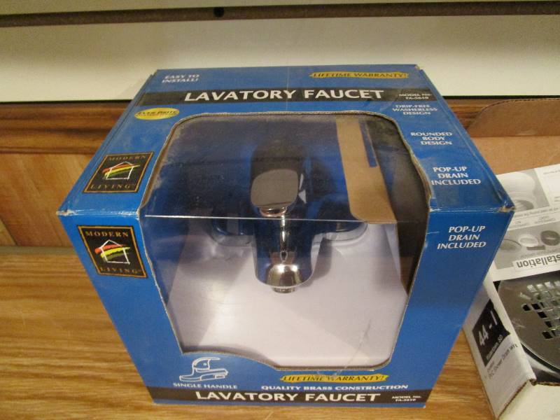 lot 24 image: (New) Bathroom Faucet & Shower Drain