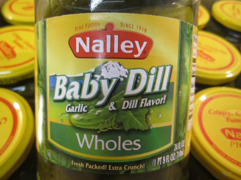 lot 41 image: Case of 12 Jars of Baby Dill Whole ...