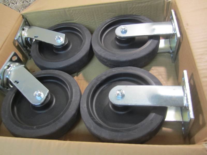 lot 34 image: Set of 4 - 8 Heavy Duty Casters Ru...