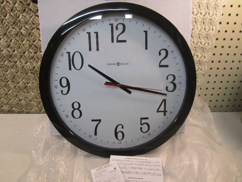 lot 59 image: Howard Miller 16 Wall Clock Open B...