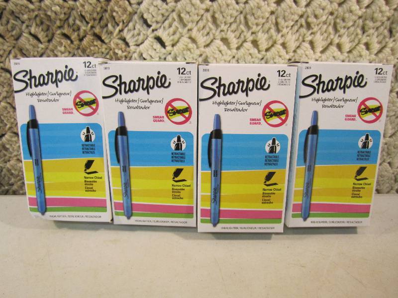 lot 63 image: Lot of 48 Sharpie Blue Highlighters...