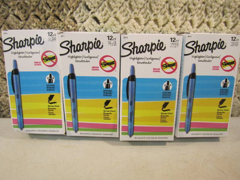 lot 64 image: Lot of 48 Sharpie Blue Highlighters...