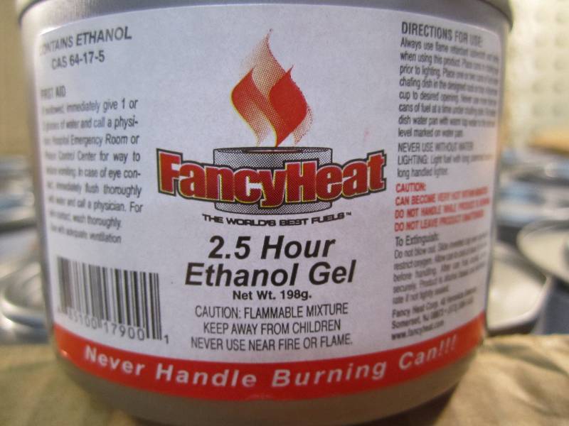 lot 69 image: Case of 72 Cans Fancy Heat Ethanol ...