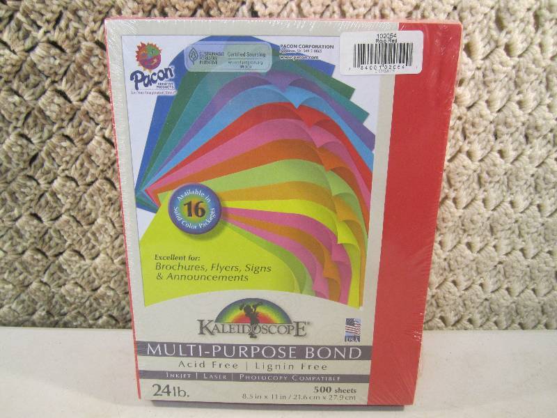 lot 73 image: Lot of 10 PacksReams of Red Multi-...
