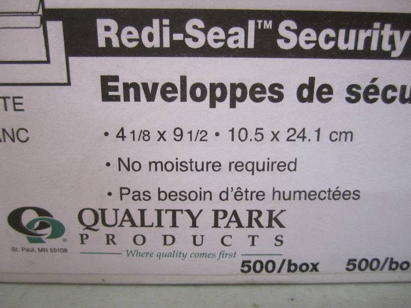 lot 80 image: Lot of 2000 #10 Redi-Seal Security ...