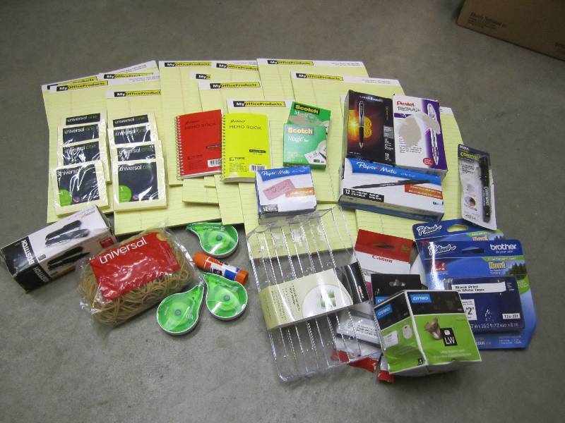 lot 83 image: Mixed Office Lot Pens, Note Pads, S...
