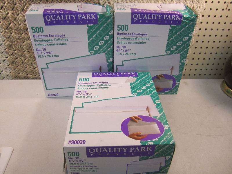 lot 84 image: Lot of 1500 Business Envelopes 3 bo...