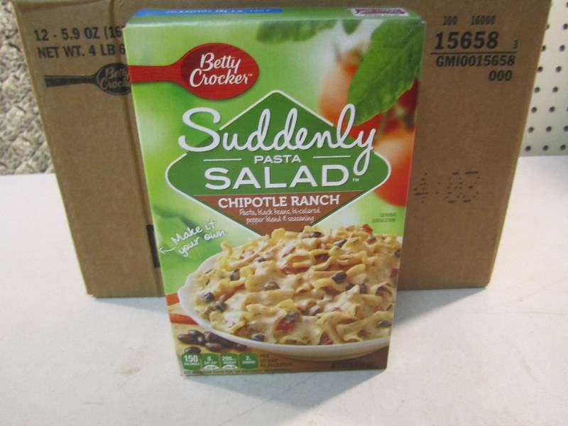 lot 101 image: Case of 12 Suddenly Salad Pasta Chi...