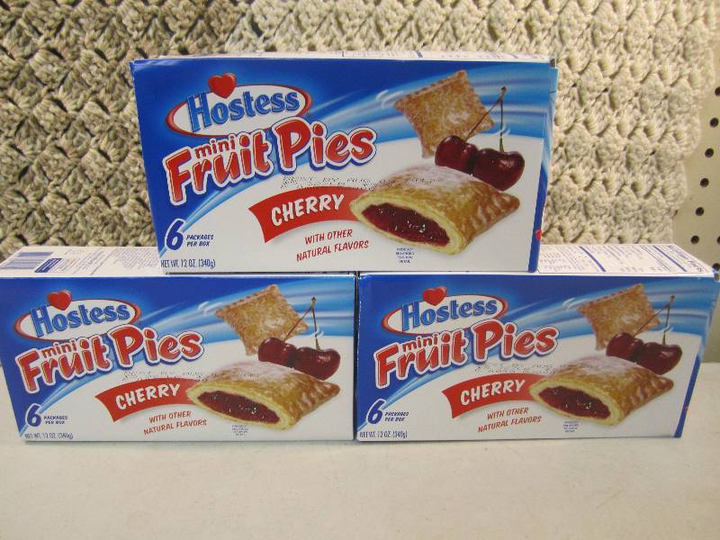 lot 156 image: Lot of 3 Boxes Hostess Mini Fruit P...
