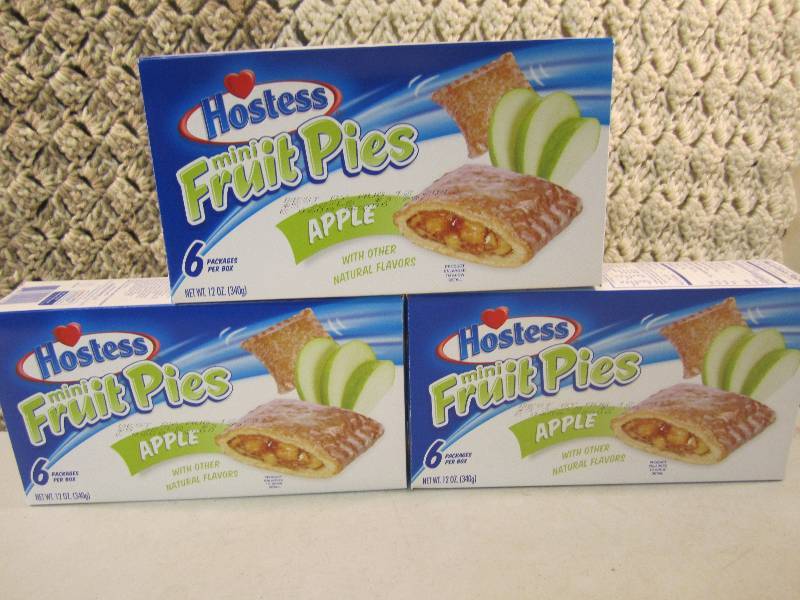 lot 162 image: Lot of 3 Boxes Hostess Mini Fruit P...