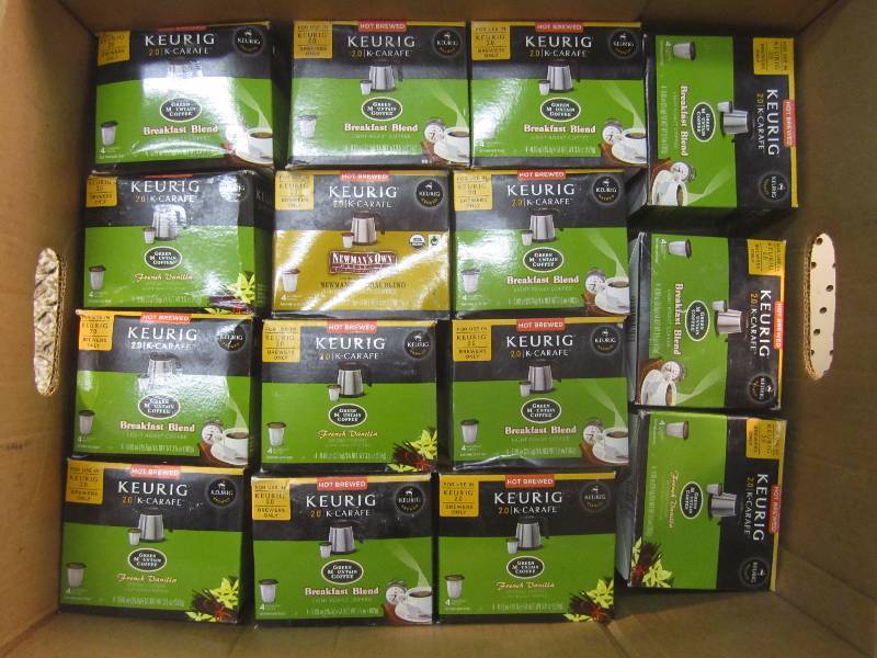 lot 202 image: 15 Boxes of Keurig K-Carafe Packs 4...