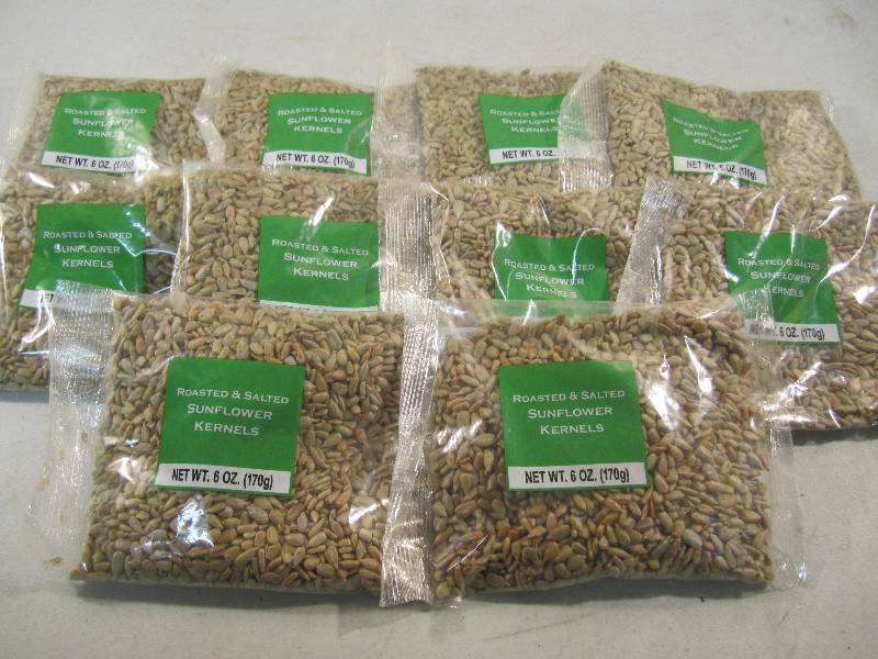 lot 203 image: 10 Bags of Roasted & Salted Sunflow...
