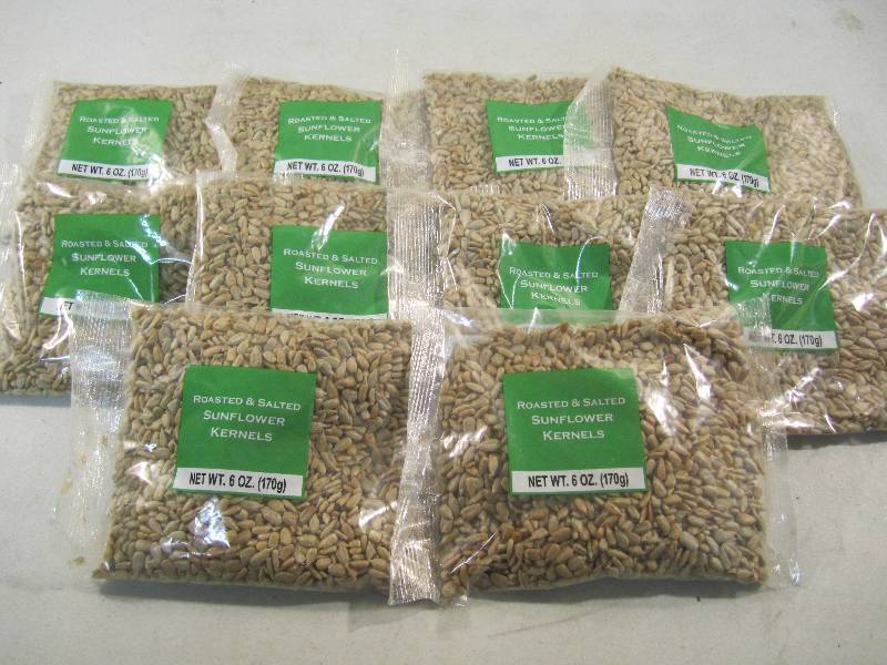 lot 204 image: 10 Bags of Roasted & Salted Sunflow...