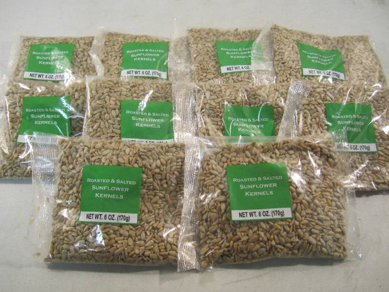 lot 206 image: 10 Bags of Roasted & Salted Sunflow...
