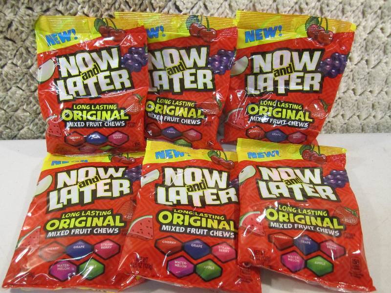 lot 208 image: 6 Bags of Now and Later Long Lastin...