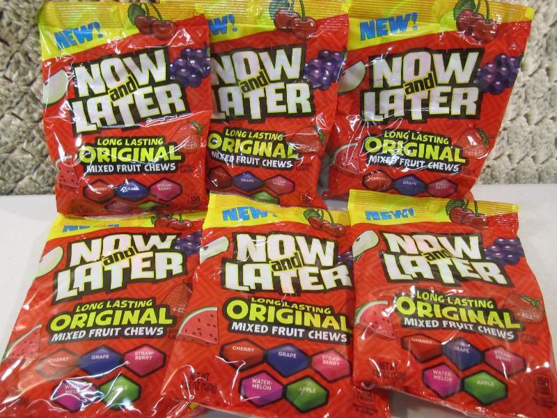 lot 210 image: 6 Bags of Now and Later Long Lastin...