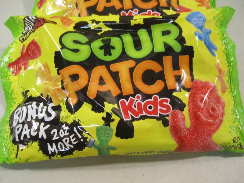 lot 211 image: 3 Bags of Sour Patch Sour Then Swee...