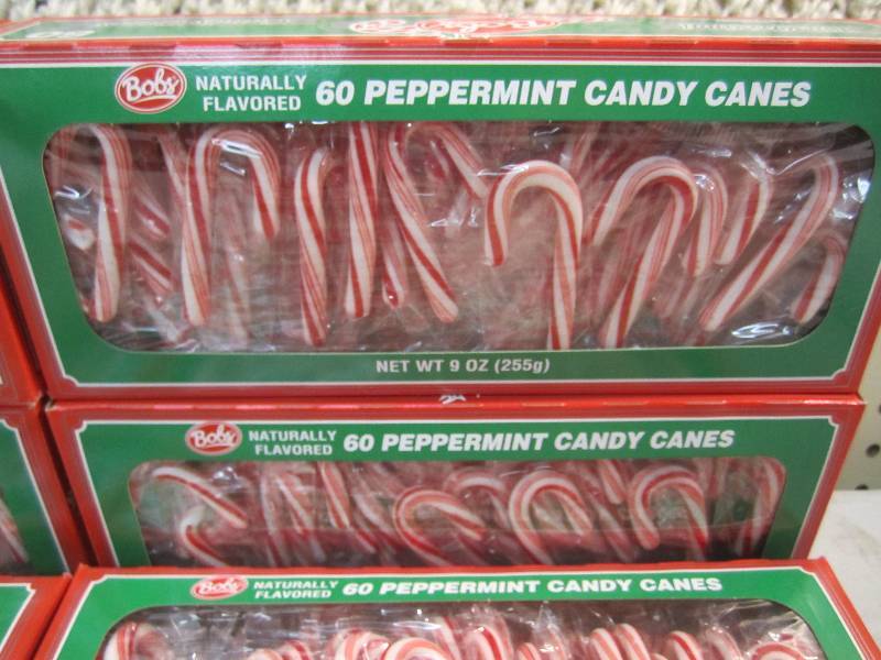lot 223 image: 8 Boxes of Peppermint Candy Canes 6...