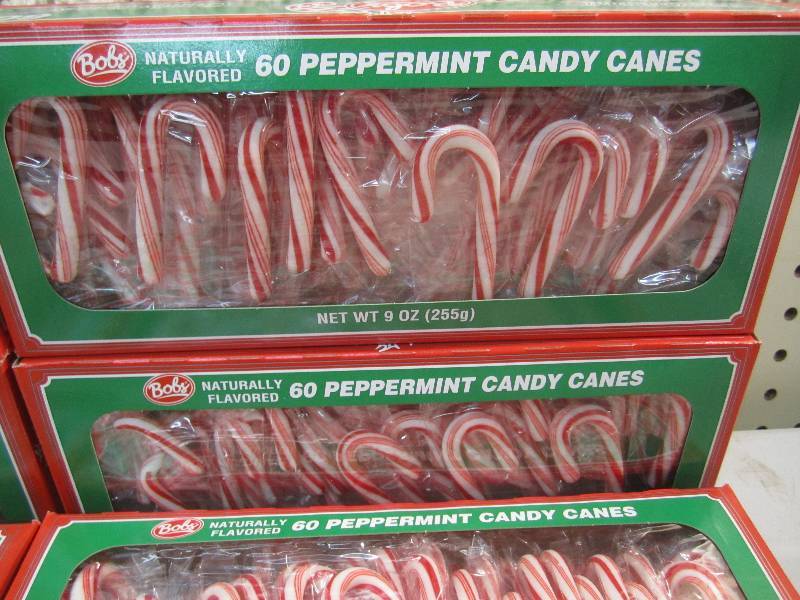 lot 225 image: 8 Boxes of Peppermint Candy Canes 6...