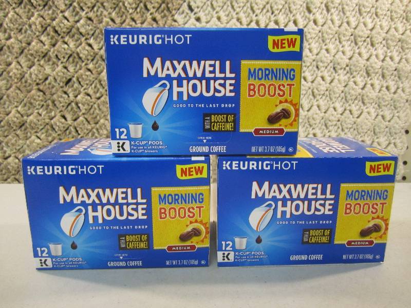 lot 231 image: 3 Boxes Keurig Hot Maxwell House Co...