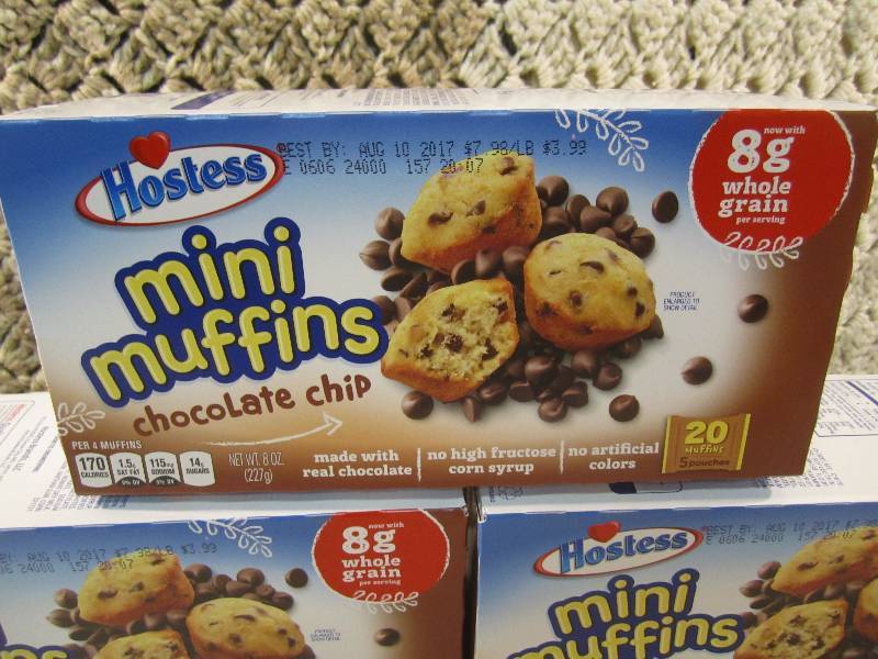 lot 232 image: 3 Boxes of Hostess Mini Muffins Cho...