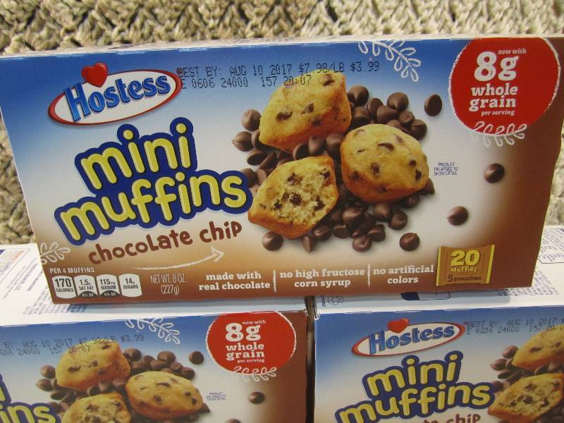 lot 233 image: 3 Boxes of Hostess Mini Muffins Cho...