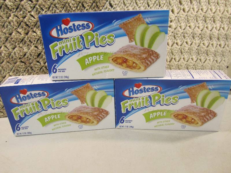 lot 237 image: 3 Boxes of Hostess Mini Fruit Pies ...
