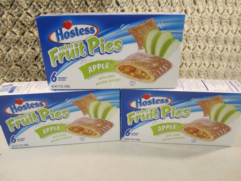 lot 239 image: 3 Boxes of Hostess Mini Fruit Pies ...