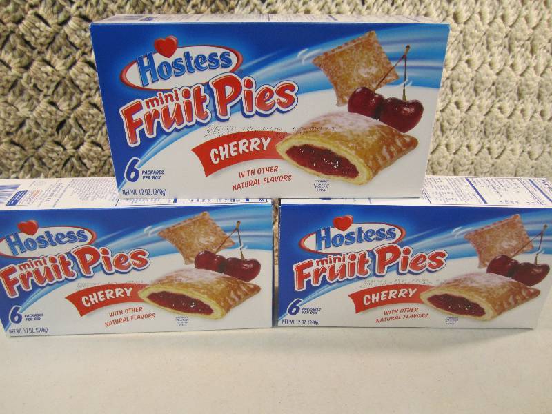 lot 241 image: 3 Boxes of Hostess Mini Fruit Pies ...