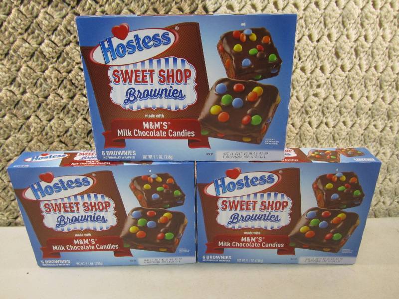 lot 260 image: 3 Boxes Hostess Sweet Shop Brownies...