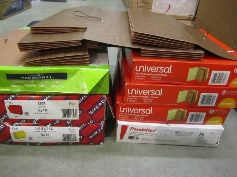 lot 278 image: Lot of Misc Office Folders and Pape...